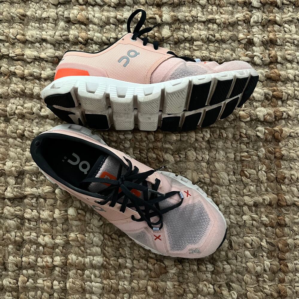 On Cloud X 3 Women’s 9 Pink Orange Running Training Shoes CloudTec 40.5